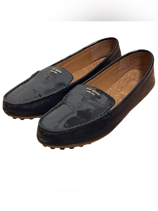 kate spade Shoes - Kate Spade New York Deck Navy Patent Leather Driving Loafers Women’s Flats 9.5